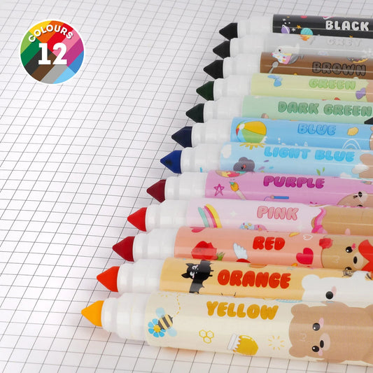 Teddy Friends Set mit 12 Filzstiften