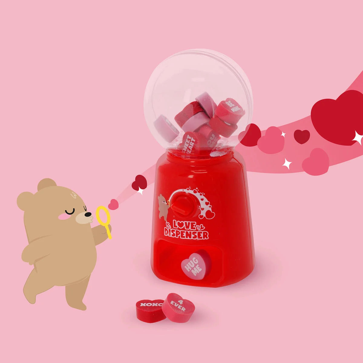Mini-Radiergummispender "Love Dispenser"
