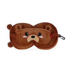 Laden Sie das Bild in den Galerie-Viewer, Reisekissen mit Schlafmaske Teddy
