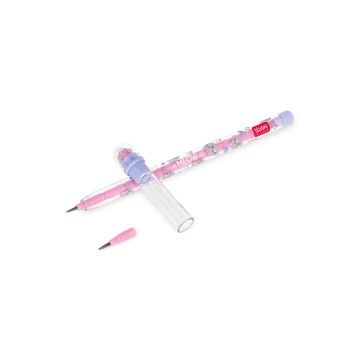 Stapelbarer Bleistift mit Radiergummi Kitty