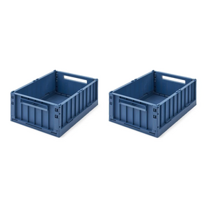 Weston 2er Set Aufbewahrungsbox Medium Indigo Blue