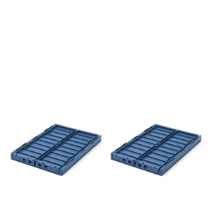 Weston 2er Set Aufbewahrungsbox Medium Indigo Blue