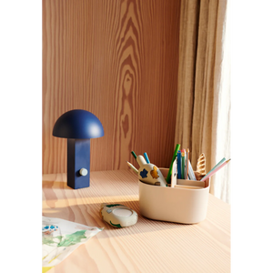 Hyppolite Tragbare Lampe Indigo Blue