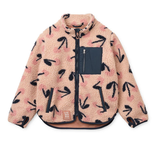 Nolan Fleecejacke Mega Cherry heart / Rosey