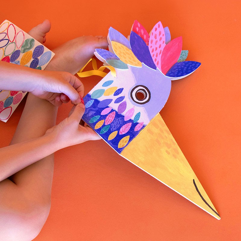 Be wild! DIY Vogel Maske