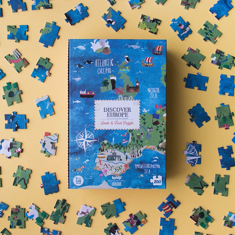 Discover Europe 200-teiliges Puzzle
