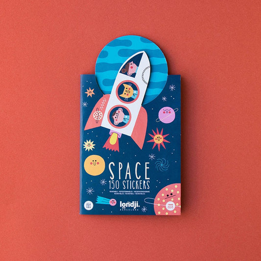 Wiederverwendbare Sticker "Space"