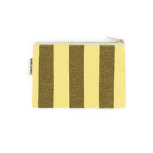 Laden Sie das Bild in den Galerie-Viewer, Mini Pouch Marie "Stripes Lemon / olive"
