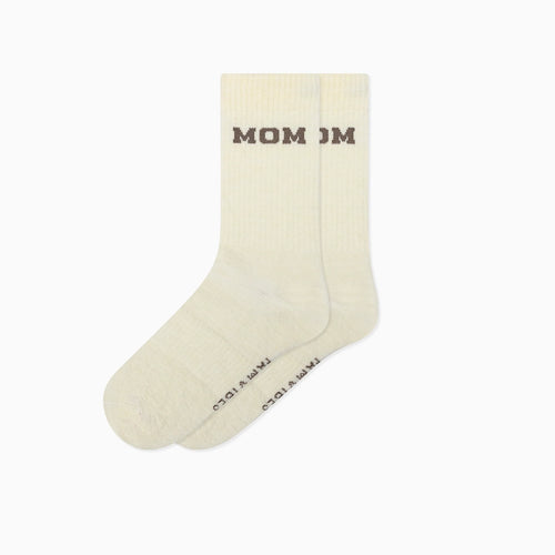 Mommy College Wollsocken taupe
