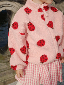 Jody Teddyjacke Marienkäfer Pink