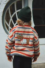 Laden Sie das Bild in den Galerie-Viewer, Jody Teddy Jacke Dog tangerine stripe