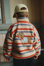 Laden Sie das Bild in den Galerie-Viewer, Jody Teddy Jacke Dog tangerine stripe