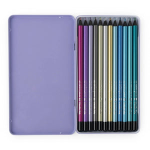 Comètes Filantes 12 Metallic-Buntstifte