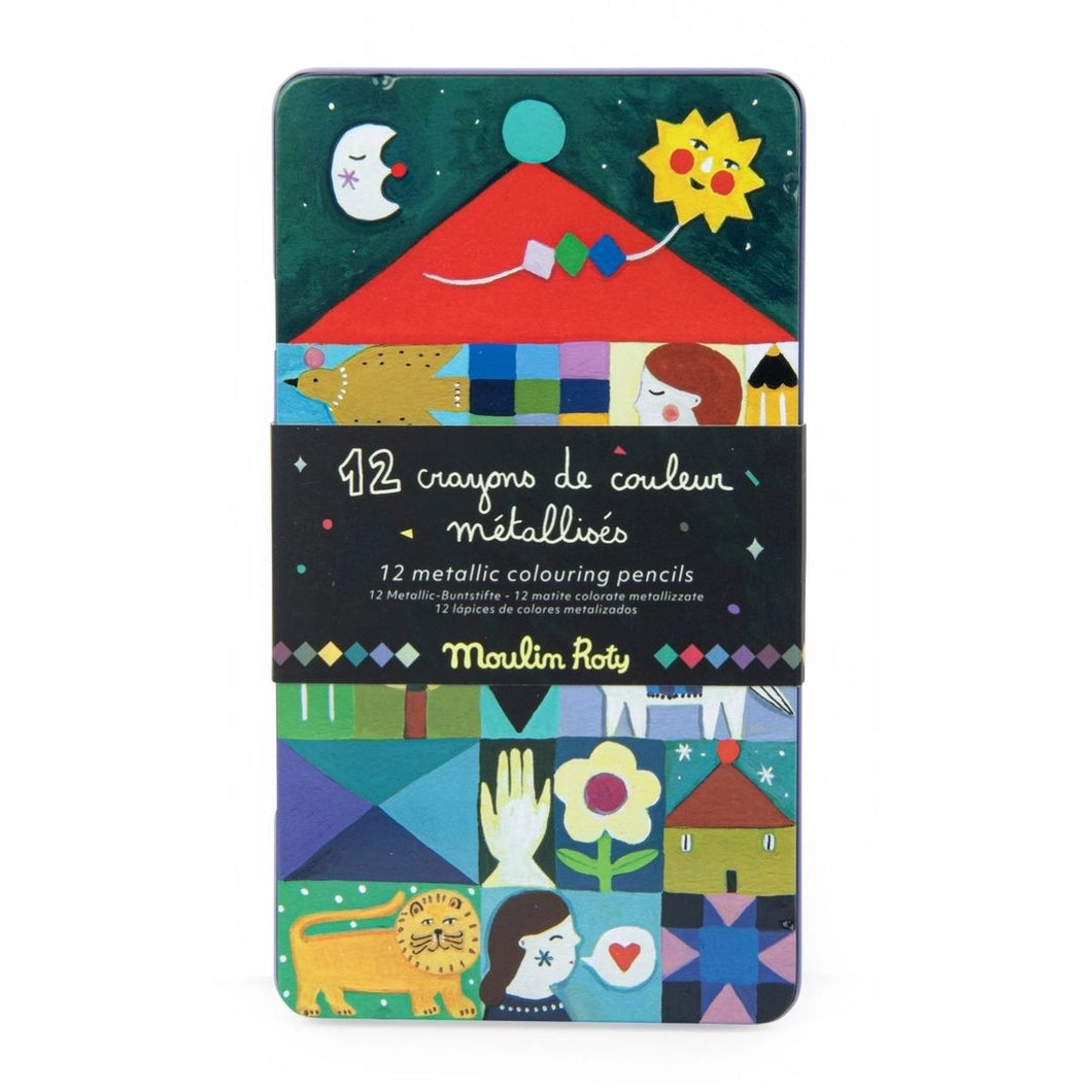 Comètes Filantes 12 Metallic-Buntstifte
