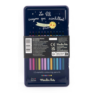 Comètes Filantes 12 Metallic-Buntstifte