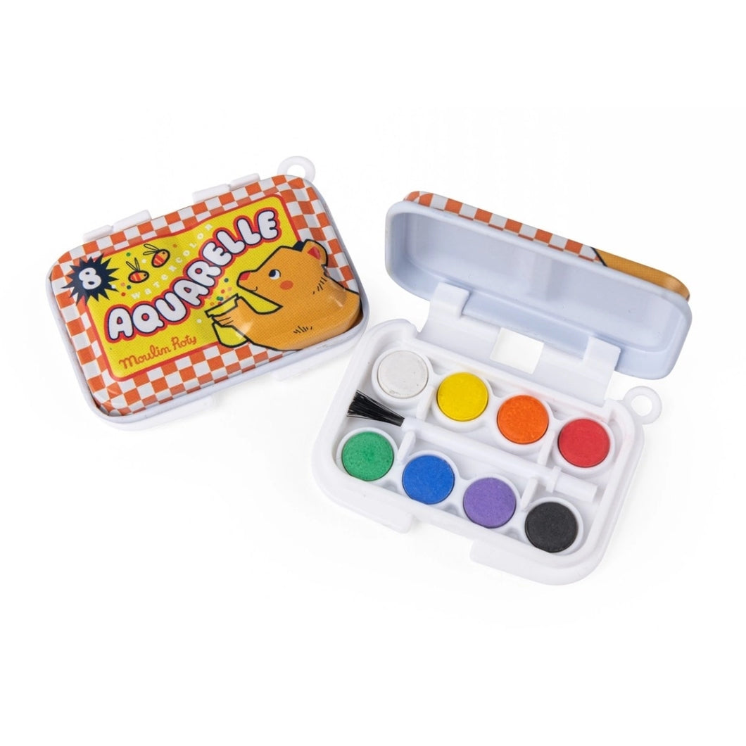 Mini-Aquarellfarbkasten
