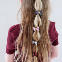 Laden Sie das Bild in den Galerie-Viewer, Velvet Schleifen Mini Haargummis
