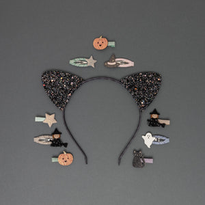 Spooky Glitter Katzenohren Haarreif