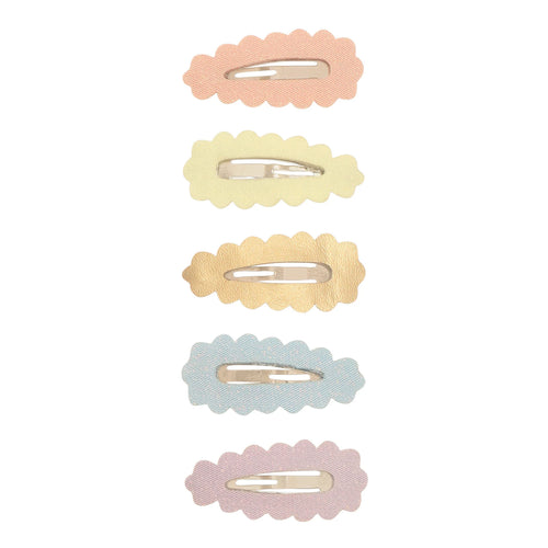 Scalloped Sparkle Mini Haarspangen