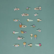 Laden Sie das Bild in den Galerie-Viewer, Tulpen Streifen Mini Haarspangen