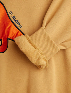 Dino Applikation Sweatshirt Beige