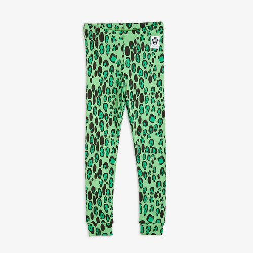 Leopard Leggings green