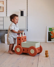 Laden Sie das Bild in den Galerie-Viewer, 3-in-1 Lauflernwagen Burnt Orange / Dusty Green