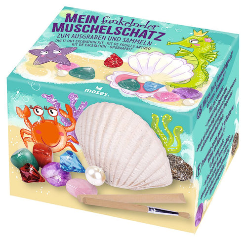 Mein funkelnder Muschelschatz zum Ausgraben