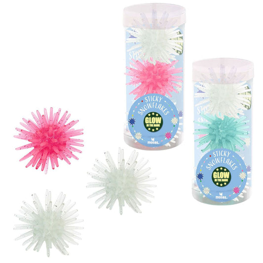 Nachtleuchtende Sticky Snowflakes
