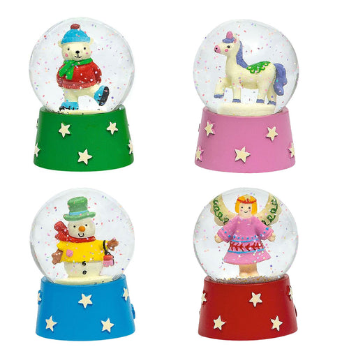 Nachtleuchtende Schneekugel