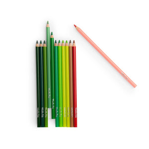 12 Buntstifte + 3 Ausmalbilder Natur