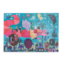 Laden Sie das Bild in den Galerie-Viewer, Puzzle "Comètes Filantes Drache" 100-teilig