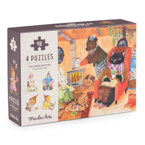 Minouchkas 4 Mini Puzzle 12-teilige Puzzle