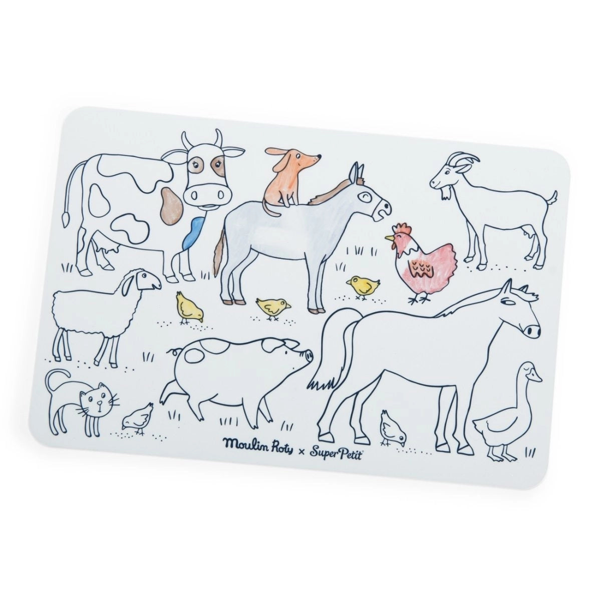 Mini Ausmalmatte Tiere