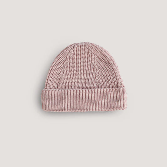 Chunky Knit Baby Beanie Blush