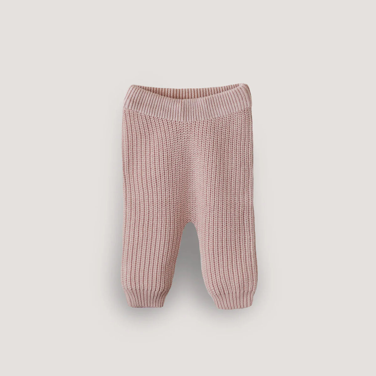 Chunky Knit Baby Hose Blush