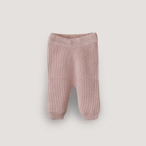 Chunky Knit Baby Hose Blush