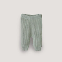 Laden Sie das Bild in den Galerie-Viewer, Chunky Knit Baby Hose Light Mint