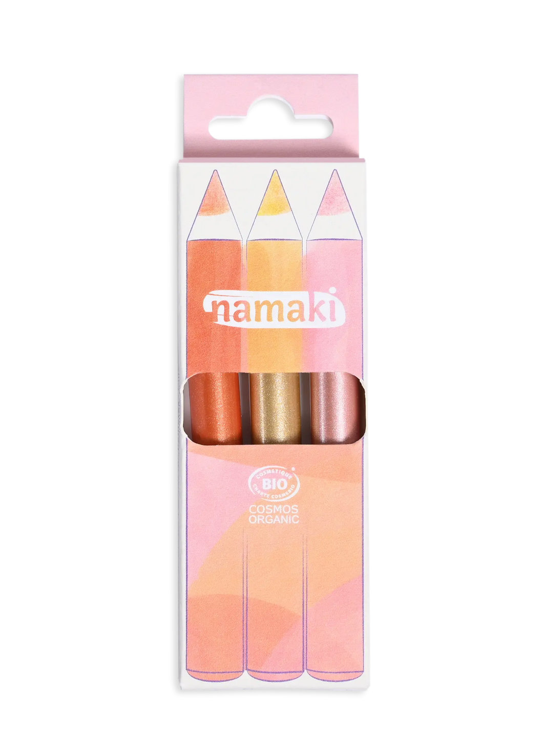 Jumbo Kinderschminkstifte Glitzer Kupfer-Gold-Rose