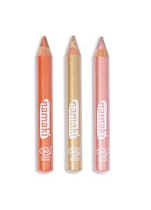 Jumbo Kinderschminkstifte Glitzer Kupfer-Gold-Rose