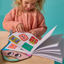 Laden Sie das Bild in den Galerie-Viewer, Montessori Sticker-Buch "Geometrische Formen"
