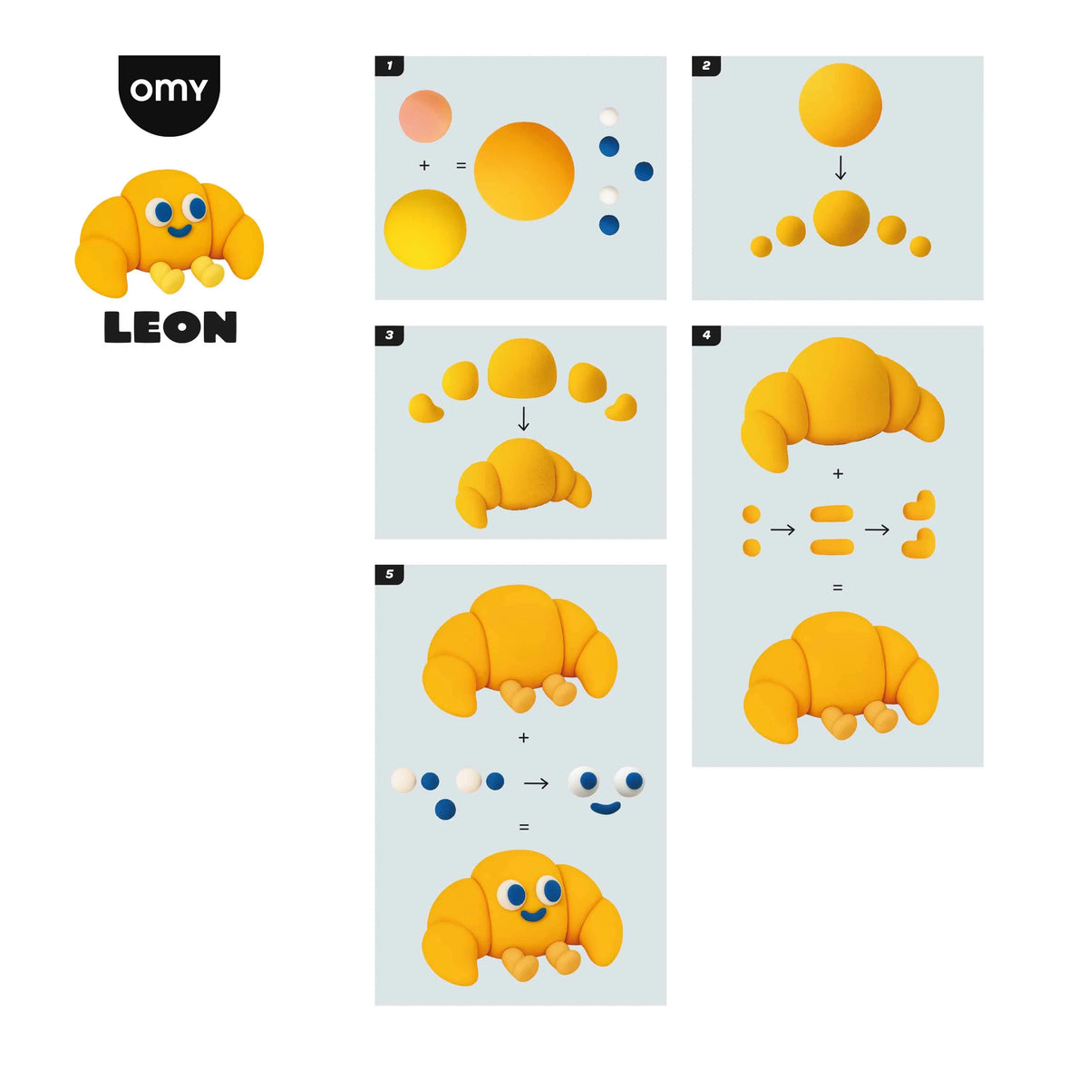 Modelliermasse Air Dry Clay "Leon"