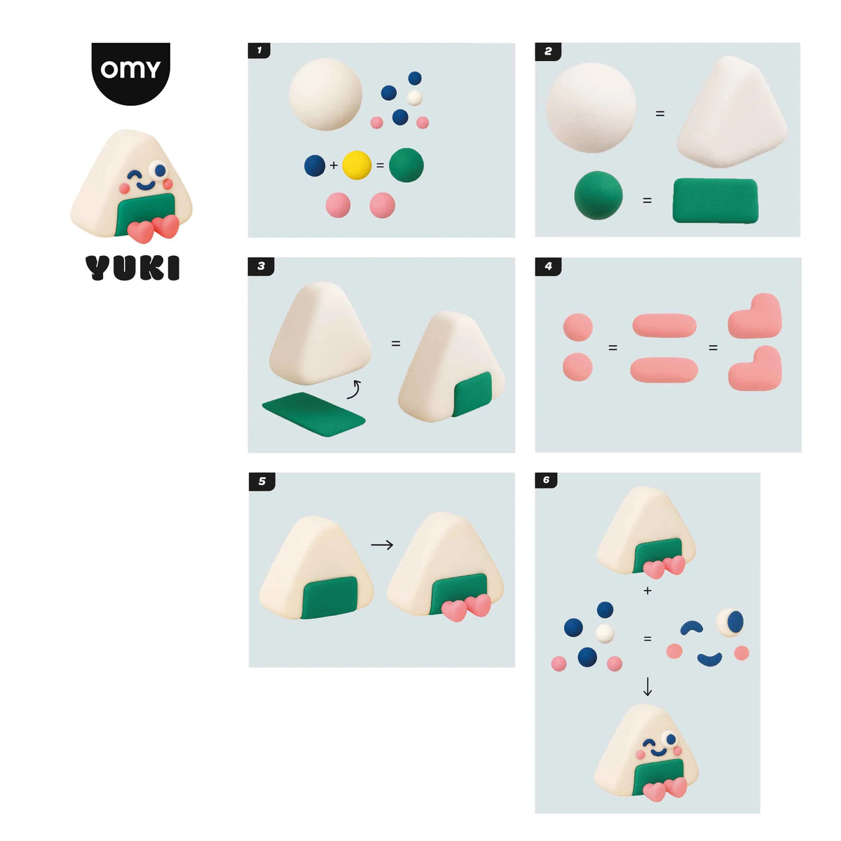 Modelliermasse Air Dry Clay "Yuki"