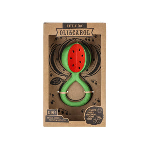 Zahnungshilfe und Rassel "Wassermelone"