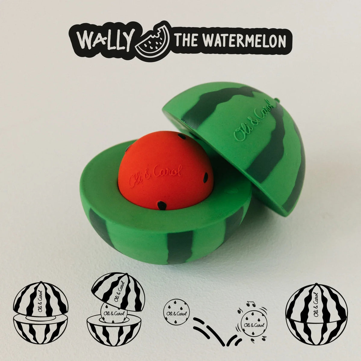 Watermelon Steckspiel & Rassel Ball