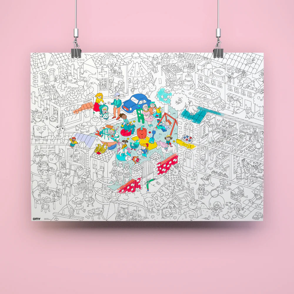 Großes Ausmalposter Kids Life