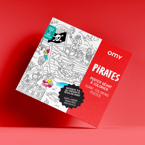 Großes Ausmalposter Piraten