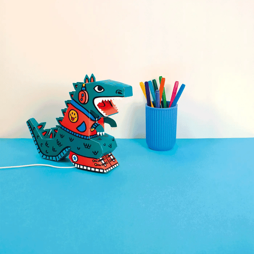 Bastelset 3D Lampe Dino