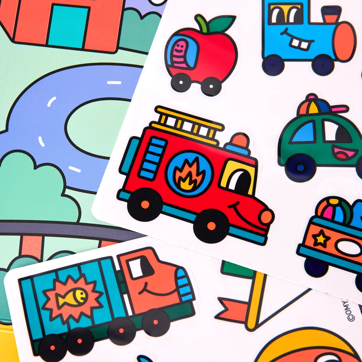 Montessori Sticker Set "Vroom"