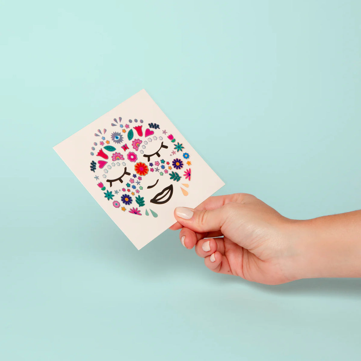 Gesichtsticker Flower